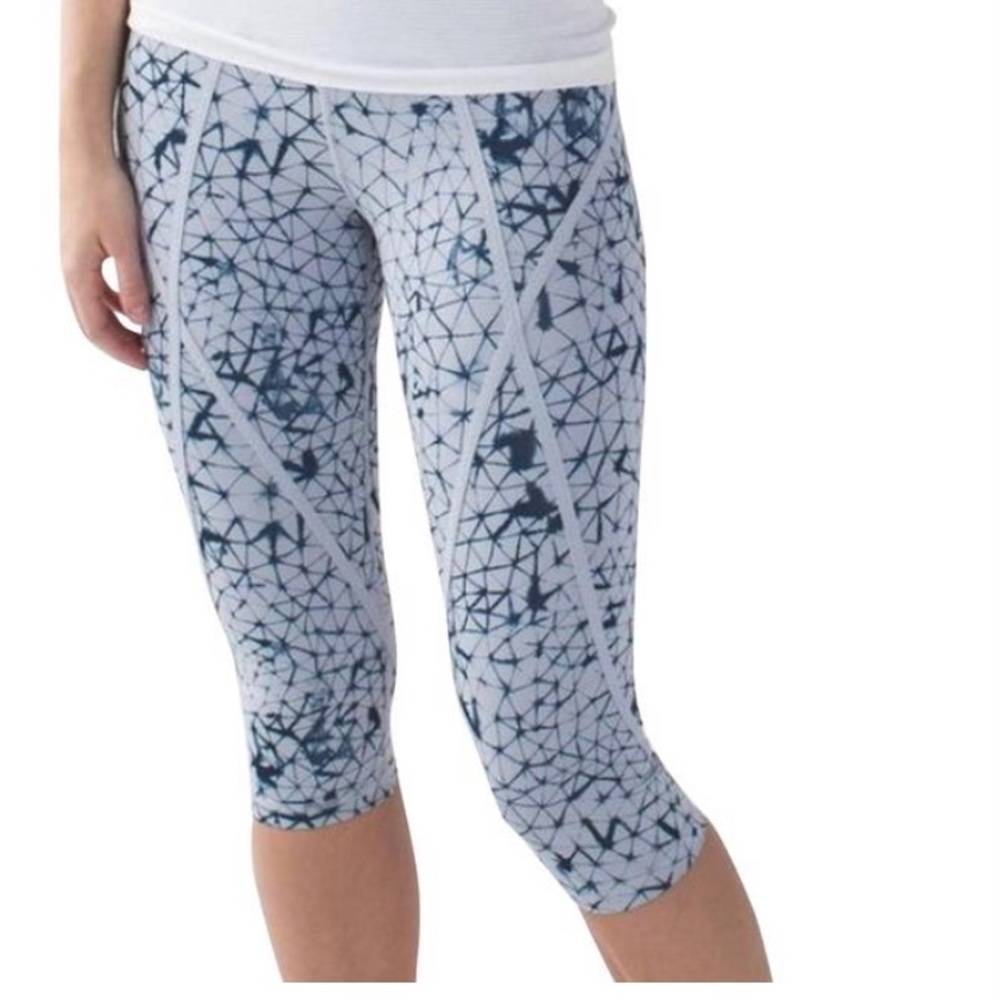 Lululemon Athletica leggings blue Pedal Pace crop star